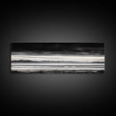Stormy Mountains, Black and White Art, Monochrome Landscape, Modern Wall Decor, Framed Canvas Print, Nature Inspired, Minimalist Home Art