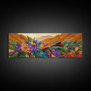 Floral Pipe Still Life, Colorful Mountain Flowers, Nature Decor, Canvas Print, Southwestern Wall Art, Rustic Autumn Vibe, Kitchen Accent