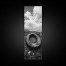 Tidepool Relic, Seaside Ruins, Moody Beach Scene, Framed Canvas Print, Coastal Bathroom Art, Ocean Inspired Decor, Surreal Photography