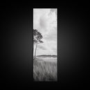 Marshland Trees, Coastal Wetlands, Serene Landscape, Peaceful Horizon, Framed Canvas Print, Office Wall Art, Minimalist Nature Art