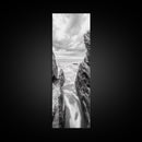 Rocky Sea Gap, Moody Ocean Art, Monochrome Seascape, Minimalist Wall Decor, Canvas Print, Coastal Living Room Wall Art, Living Room Art