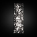 Tree Shadows, Woodland Light, Forest Stroll, Peaceful Canopy, Dappled Light Canvas Print, Cozy Living Room Wall Art, Autumn Decor