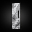 Desert Adobe Home, Old World Architecture, Earth Tone Wall Decor, Boho Rustic Print, Minimalist Entryway Art, Canvas Print