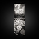 Water Lily Pond, Serene Botanical Art, Peaceful Garden Wall Decor, Zen Nature Print, Spa or Bedroom Accent, Framed Canvas Print