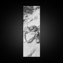 Sand Crab, Coastal Vibes, Beach Creature, Desert Aesthetic, Monochrome Wall Art, Canvas Print, Boho Bathroom Decor, Ocean Life Artwork