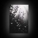 Kelp Forest Depth, Underwater Fish Scene, Ocean Life, Canvas Print, Marine Wall Art, Coastal Decor, Moody Nature Photography, Bathroom Art