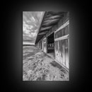 Rustic Barn, Weathered Wood, Country Charm, Canvas Print, Farmhouse Wall Art, Autumn Decor, Entryway Rustic Home Accent, Living Room Art