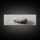 Smooth Beach Rock, Minimal Seascape, Zen Coastal Decor, Tranquil Framed Canvas Print, Modern Spa or Bedroom Wall Art