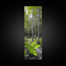 Birch Tree Forest, Green Ferns, Nature Escape, Framed Canvas Print, Botanical Art, Eco Wall Decor, Zen Forest Scene, Serene Living Room