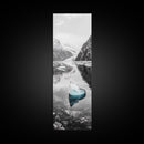 Iceberg, Glacier Reflection, Arctic Landscape, Serene Water, Framed Canvas Print, Minimalist Wall Art, Bathroom or Bedroom Photography