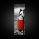Orange Buoy, Weathered Pier, Nautical Accent, Coastal Wall Framed Canvas Print, beach house bathroom art, rustic ocean decor