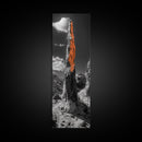 Orange Spire, Desert Rock, Natural Monument, High Contrast Landscape, Framed Canvas Print, Rustic Office Wall Art, Fall Desert Decor