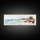 Curralinho Beach, Cape Verde, Senegal Watercolor Print, Vacation Gift, Senegal Wall Art, Beach Painting, Beach Decor, Large Wall Art, Wood Frame Art