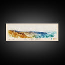 El Laucho, Chile Watercolor Print, Vacation Gift, Chile Wall Art, Beach Painting, Beach Decor, Large Wall Art, Wood Frame Art