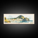 Ischia, Italy Watercolor Beach Print, Vacation Gift, Italy Wall Art, Beach Painting, Beach Decor, Beach Painting