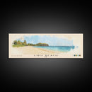 Liku Beach, Fiji Watercolor Print, Vacation Gift, Fiji Wall Art, Beach Painting, Beach Decor, Beach Or Lakehouse Art