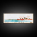 Long Island, Bahamas Watercolor Beach Print, Vacation Gift, Bahamas Wall Art, Framed Canvas Print, Framed Beach Painting
