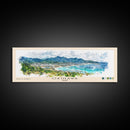 Okinawa, Japan Watercolor Beach Print, Vacation Gift, Japan Wall Art, Beach Painting, Beach Decor, Beach Painting