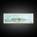 San Blas, Panamá Watercolor Beach Print, Vacation Gift, Panamá Wall Art, Framed Canvas Print, Framed Beach Painting