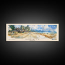 Santa Fe, Philippines Watercolor Beach Print, Vacation Gift, Philippines Wall Art, Beach Painting, Beach Decor, Beach Painting