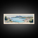 Sardinia, Italy Watercolor Beach Print, Vacation Gift, Italy Wall Art, Framed Canvas Print, Framed Beach Painting