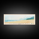 Solheimasandur Beach, Iceland Watercolor Print, Vacation Gift, Iceland Wall Art, Beach Painting, Beach Decor, Large Wall Art, Wood Frame Art