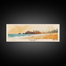 Talpe, Sri Lanka Watercolor Print, Vacation Gift, Sri Lanka Wall Art, Beach Painting, Beach Decor, Large Wall Art, Wood Frame Art