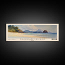 Trinidad Island, Brazil Watercolor Print, Vacation Gift, Brazil Wall Art, Beach Painting, Beach Decor, Large Wall Art, Wood Frame Art