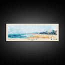 Venice, Italy Watercolor Beach Print, Vacation Gift, Italy Wall Art, Framed Canvas Print, Framed Beach Painting