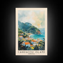 Carriacou Island, Grenada Watercolor Beach Print, Vacation Gift, Grenada Wall Art, Beach Painting, Beach Decor, Beach Painting
