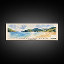 Lindbergh Bay Beach, US Virgin islands Watercolor Beach Print, Vacation Gift, US Virgin islands Wall Art, Framed Canvas Print, Framed Beach Painting