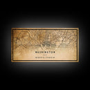 Vintage Washington map print poster or framed canvas | Washington dc city map print poster canvas | District of Columbia print poster canvas