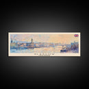 Glasgow United Kingdom Travel Art, City Art, Framed Canvas Print or Metal Wall Art, Europe Travel Poster, Panoramic Wall Art, Extra Wide Wall Art