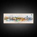 Helsinki Finland Travel Art, City Art, Framed Canvas Print or Metal Wall Art, Europe Travel Poster, Panoramic Wall Art, Extra Wide Wall Art