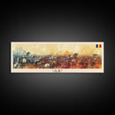 Lasi Romania Wall Art, Panoramic Travel Poster, Panoramic Framed Canvas Print, City Wall Art, Wall Hanging Home Decor, Travel Art