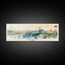 Kosice Slovakia Travel Art, City Art, Framed Canvas Print or Metal Wall Art, Europe Travel Poster, Panoramic Wall Art, Extra Wide Wall Art