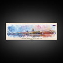 Makhachkala Russia Travel Art, City Art, Framed Canvas Print or Metal Wall Art, Europe Travel Poster, Panoramic Wall Art, Extra Wide Wall Art