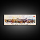 Nizhnevartovsk Russia Travel Art, City Art, Framed Canvas Print or Metal Wall Art, Europe Travel Poster, Panoramic Wall Art, Extra Wide Wall Art