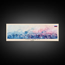 Togliatti Russia Panoramic Travel Poster, Framed Canvas Print or Metal Wall Art, Travel Art, Home Decor, Panoramic Painting, Midcentury Art