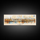 Turku Finland Wall Art, Panoramic Travel Poster, Panoramic Framed Canvas Print, City Wall Art, Wall Hanging Home Decor, Travel Art