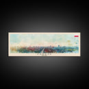 Zabrze Poland Wall Art, Panoramic Travel Poster, Panoramic Framed Canvas Print, City Wall Art, Wall Hanging Home Decor, Travel Art