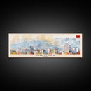 Shkodr Albania Travel Print Wall Art, Panoramic City Art, Travel Art, Wall Decor, Vacation Gift, Framed Canvas Print Or Metal Art