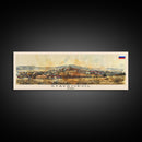 Stavropol Russia Panoramic Travel Poster, Framed Canvas Print or Metal Wall Art, Travel Art, Home Decor, Panoramic Painting, Midcentury Art
