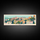 Albacete Spain Travel Print Wall Art, Panoramic City Art, Travel Art, Wall Decor, Vacation Gift, Framed Canvas Print Or Metal Art