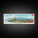 Denizli Turkey Wall Art, Panoramic Travel Poster, Panoramic Framed Canvas Print, City Wall Art, Wall Hanging Home Decor, Travel Art