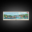 Kristiansand Norway Wall Art, Panoramic Travel Poster, Panoramic Framed Canvas Print, City Wall Art, Wall Hanging Home Decor, Travel Art