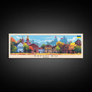 KryvyiRih Ukraine Panoramic Travel Poster, Framed Canvas Print or Metal Wall Art, Travel Art, Home Decor, Panoramic Painting, Midcentury Art