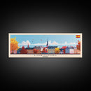 Linkoping Sweden Travel Art, City Art, Framed Canvas Print or Metal Wall Art, Europe Travel Poster, Panoramic Wall Art, Extra Wide Wall Art