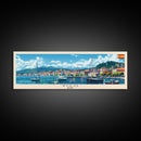 Vigo Spain Wall Art, Panoramic Travel Poster, Panoramic Framed Canvas Print, City Wall Art, Wall Hanging Home Decor, Travel Art