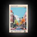Apeldoorn Netherlands Travel Poster Framed Canvas Print, Midcentury Modern Art, Pop Art Wall Decor, Home Decor, Vacation Gift, Living Room Art